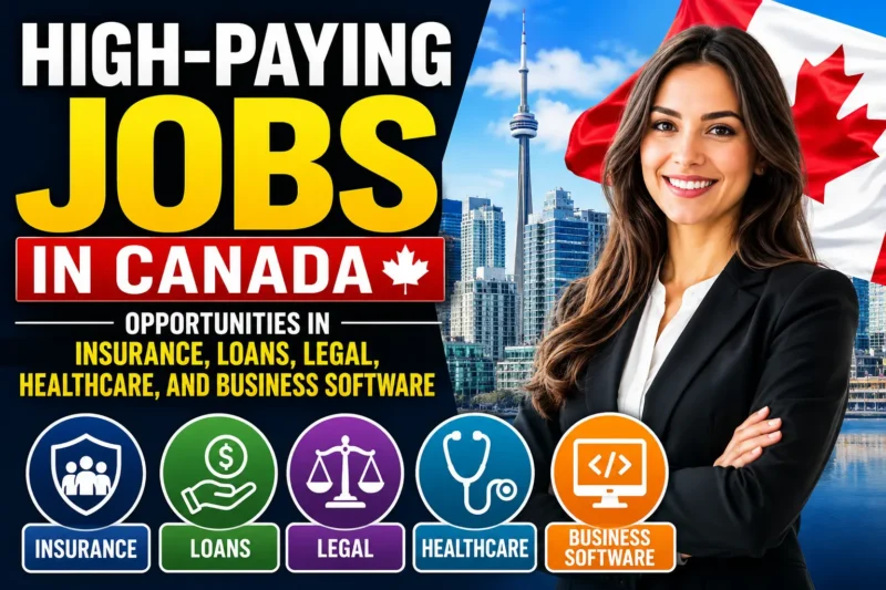 High-Paying Jobs in Canada 2026: Opportunities in Insurance, Loans, Legal, Healthcare, and Business Software